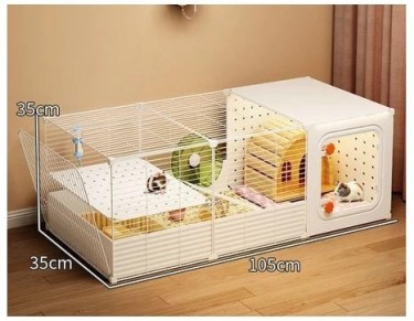 豚鼠荷蘭豬專用加密籠子防噴濺帶托盤超大豪華造景別墅小寵物圍欄
