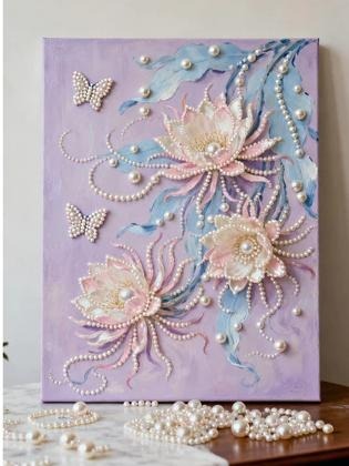 永不掉鉆)成品珍珠畫diy手工情侶新年禮物生日喜慶招財臥室裝飾畫